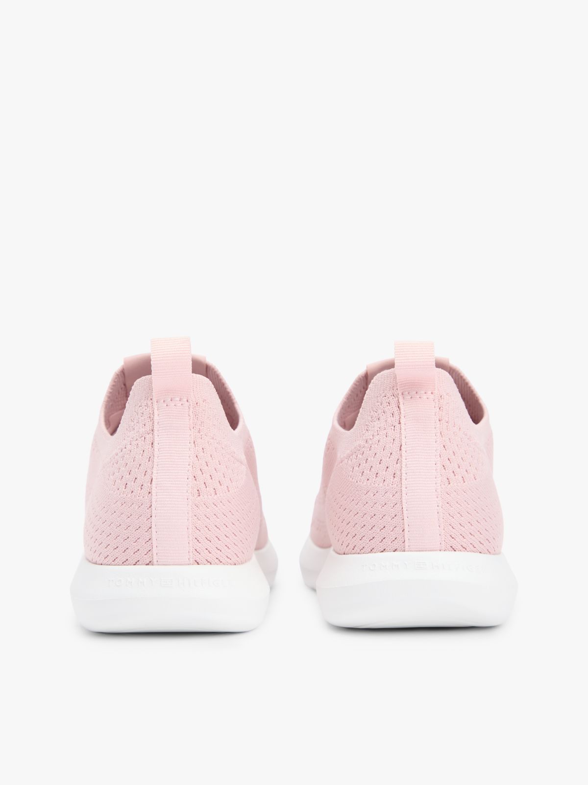 Knit Lightweight Mono-Sock Slip-On Trainers — Pink
