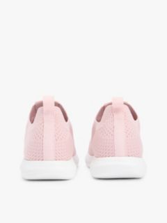 Knit Lightweight Mono-Sock Slip-On Trainers — Pink 4