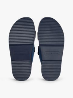 Denim TH Monogram Double Strap Sandals — Blue 5
