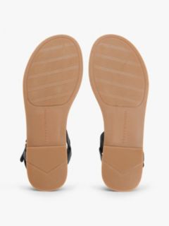 Leather TH Monogram Strap Sandals — Black 5