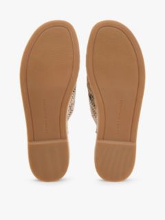 Raffia TH Monogram Espadrille Mules — Beige 5