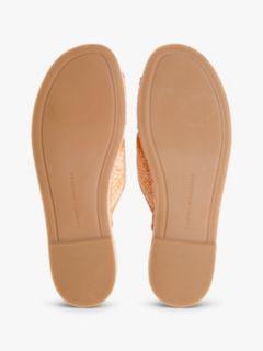Raffia TH Monogram Espadrille Mules — Beige 5