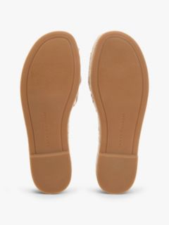 Canvas TH Monogram Stripe Espadrille Mules — Beige 5