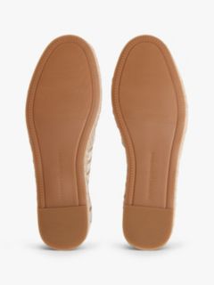 Canvas Stripe TH Monogram Platform Espadrilles — Beige 5