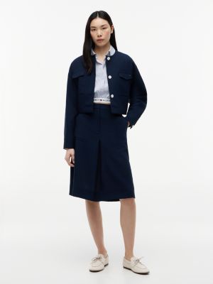 beige leather th monogram boat shoes for women tommy hilfiger