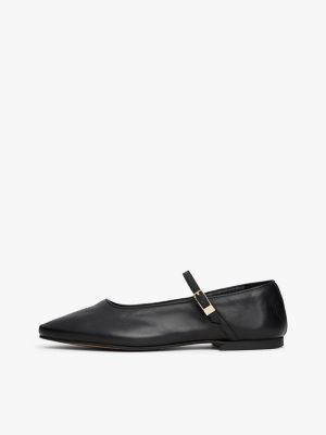 ballerine mary jane in pelle nero da donne tommy hilfiger