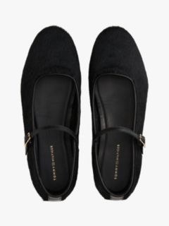 Leather Mary Jane Ballerinas — Black 3