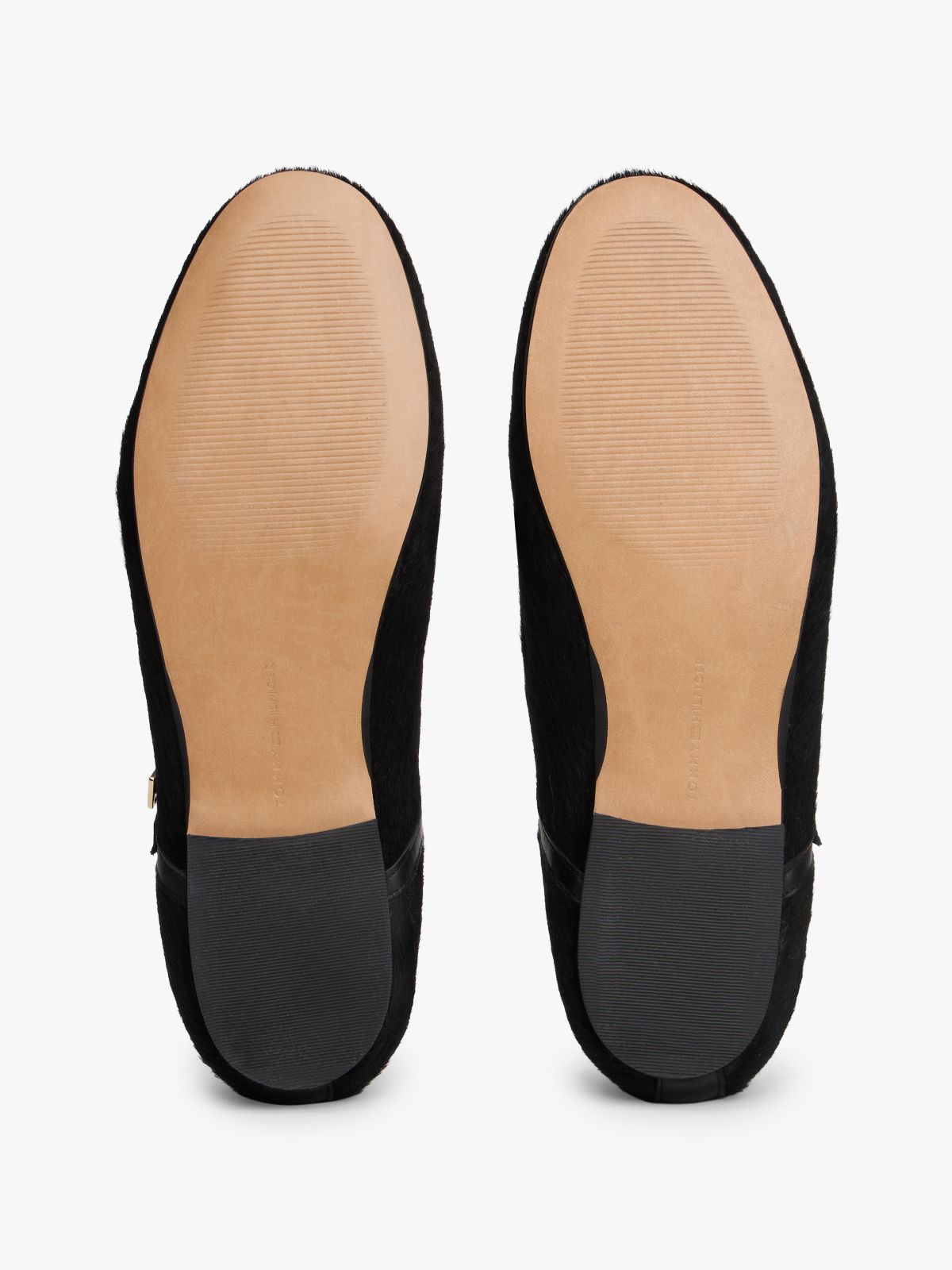 Leather Mary Jane Ballerinas — Black