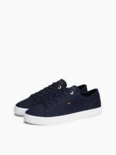 Enamel Flag Canvas Trainers — Blue 2