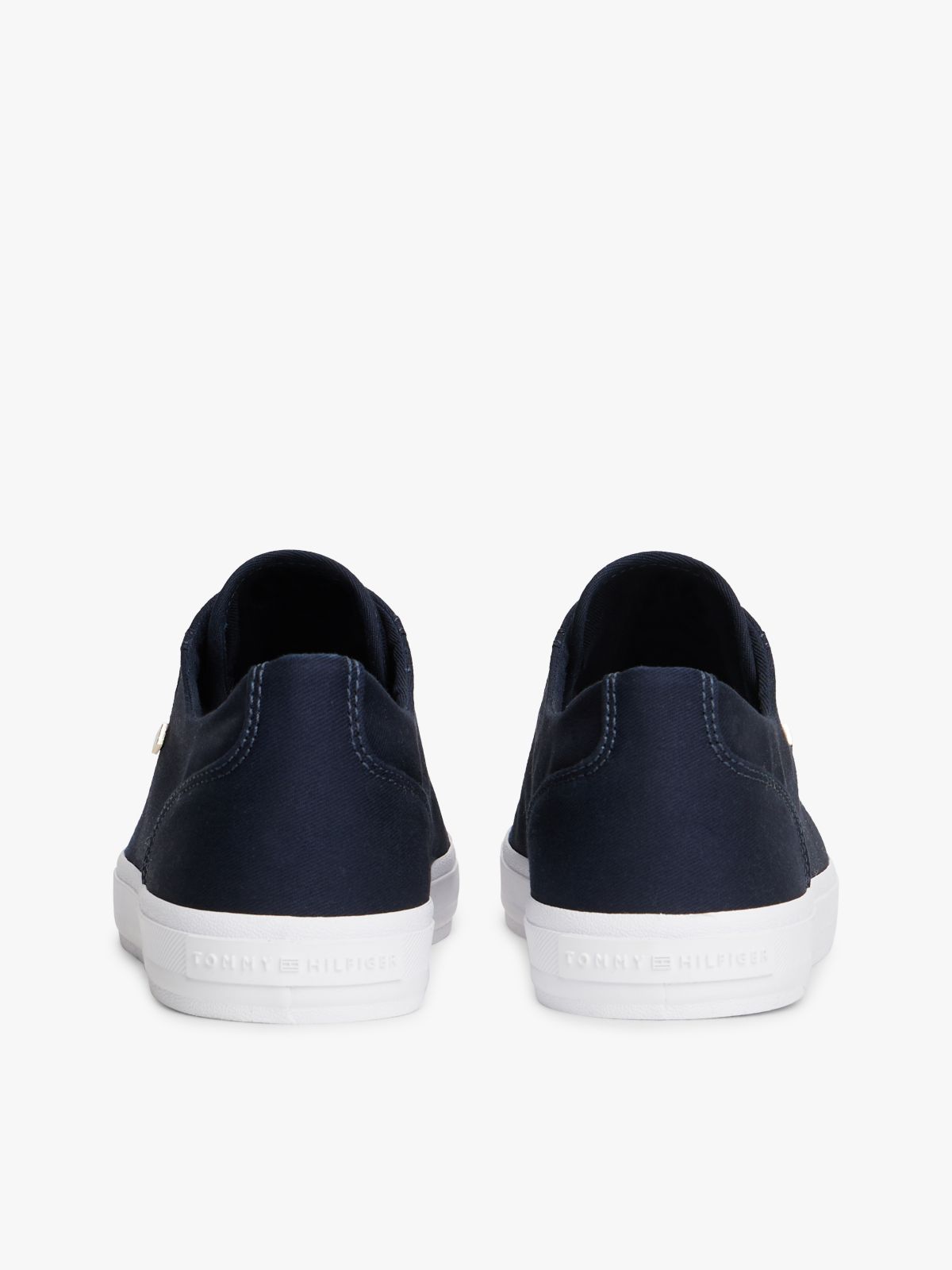 Enamel Flag Canvas Trainers — Blue