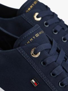 Enamel Flag Canvas Trainers — Blue 6