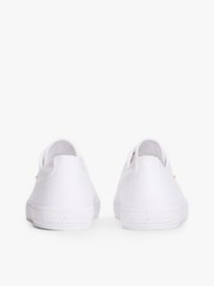 Enamel Flag Canvas Trainers — White 4