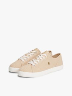 TH Monogram Textured Trainers — Beige 2