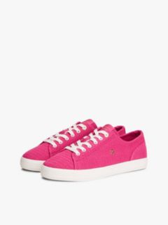 TH Monogram Textured Trainers — Pink 2
