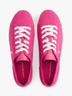 TH Monogram Textured Trainers — Pink 3