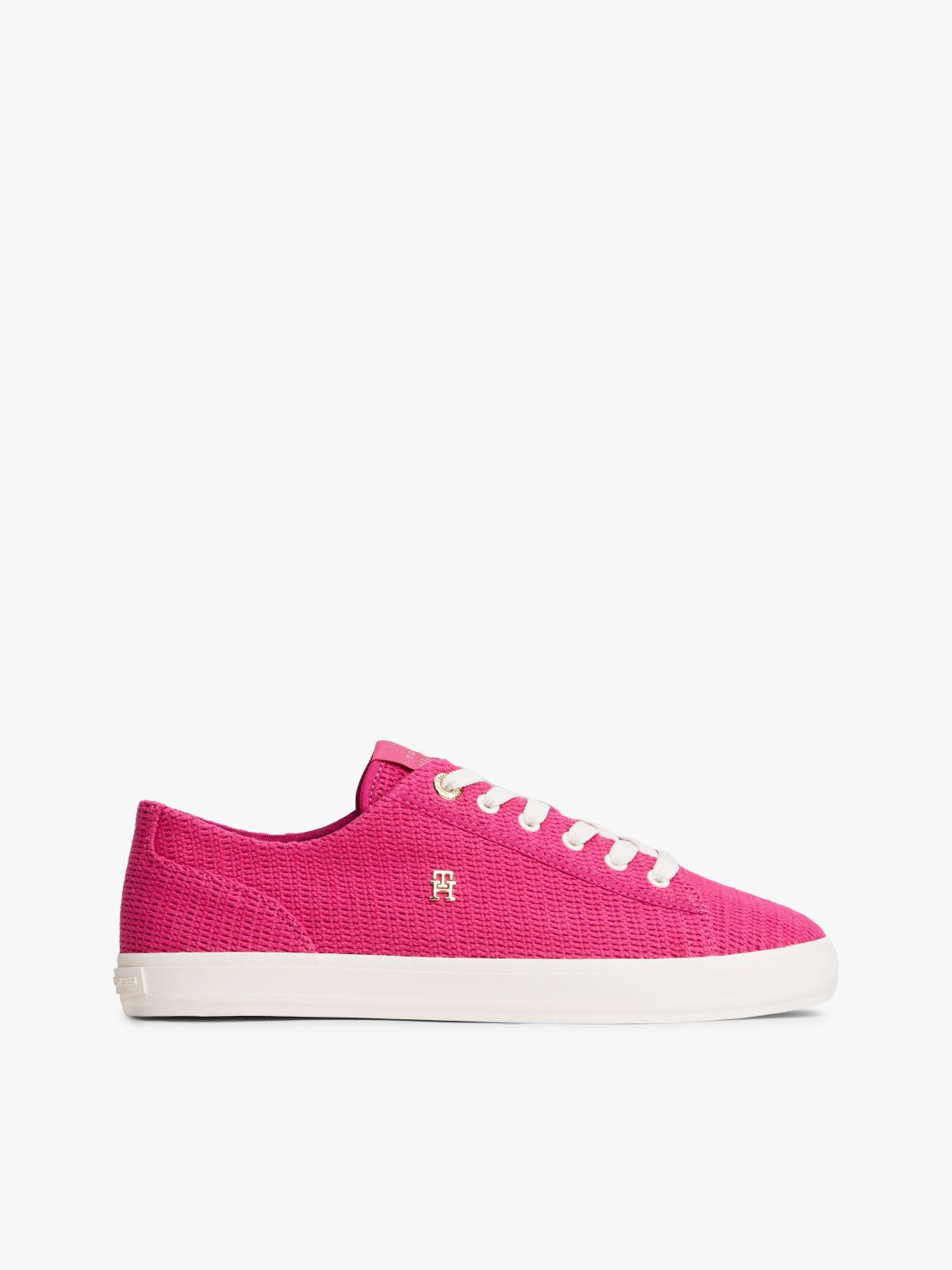 TH Monogram Textured Trainers — Pink
