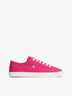 TH Monogram Textured Trainers — Pink 1