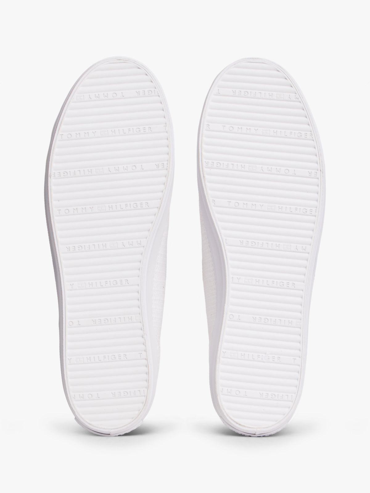 TH Monogram Textured Trainers — White