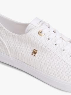 TH Monogram Textured Trainers — White 6
