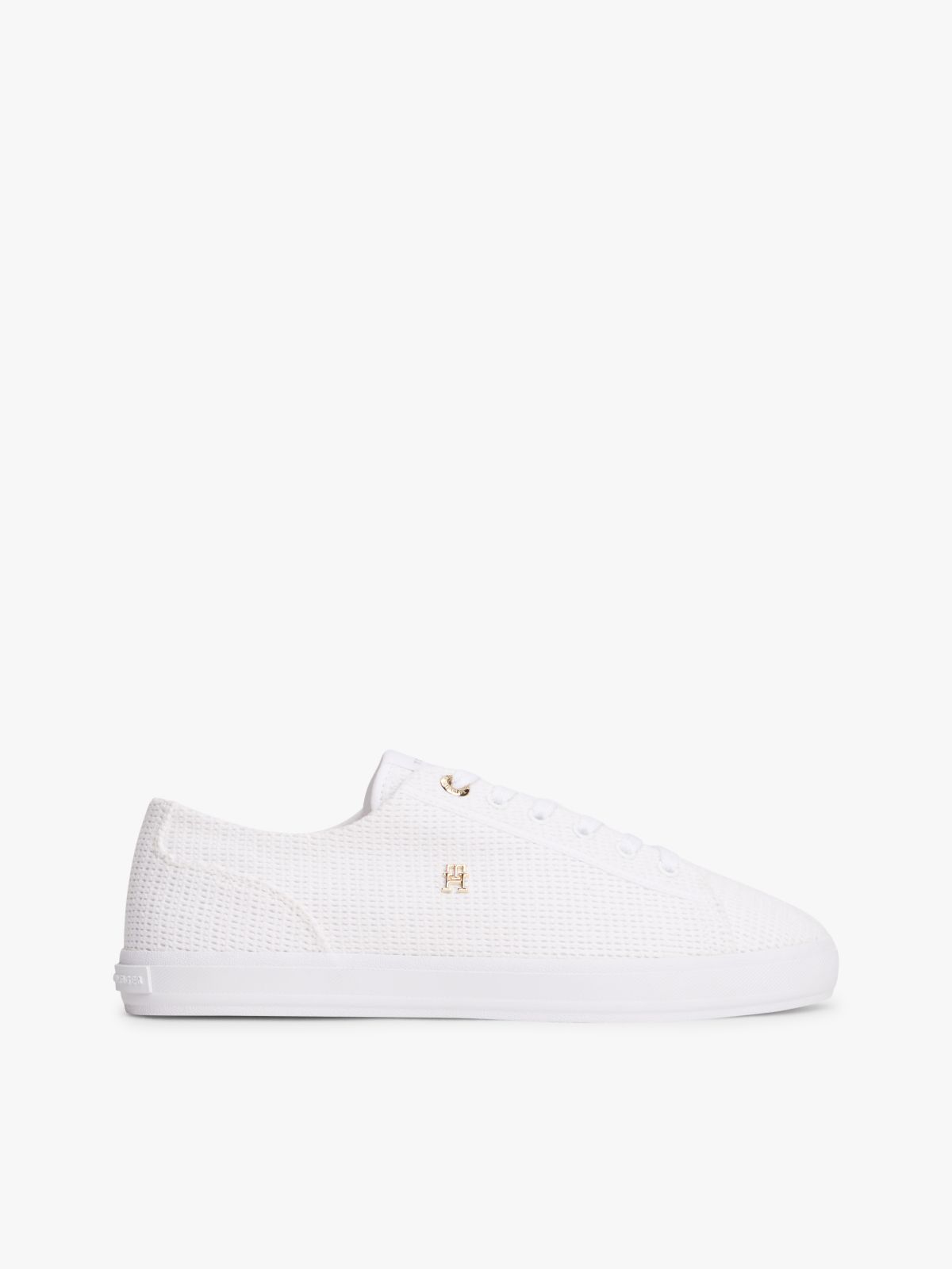 TH Monogram Textured Trainers — White