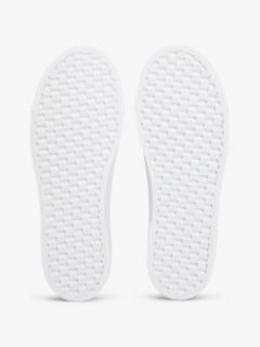 Washed Canvas Platform Trainers — Blue 5