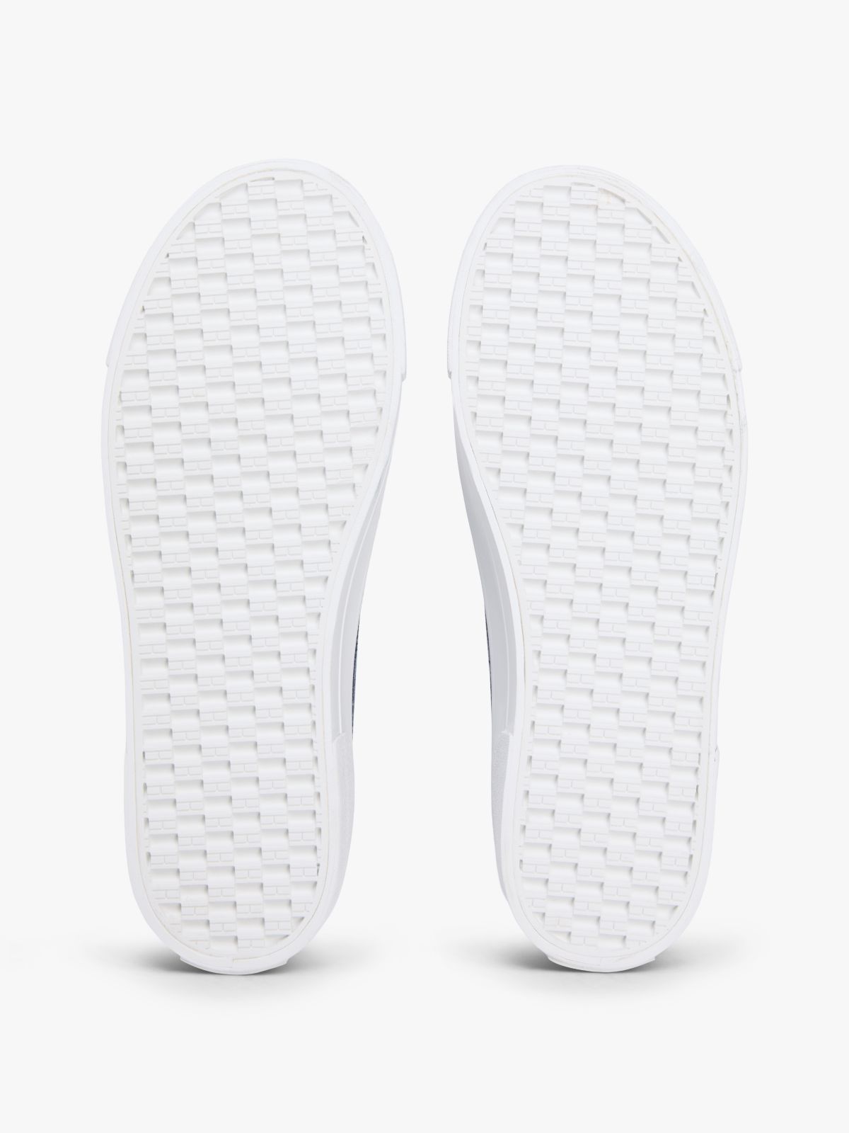 Washed Canvas Platform Trainers — Blue