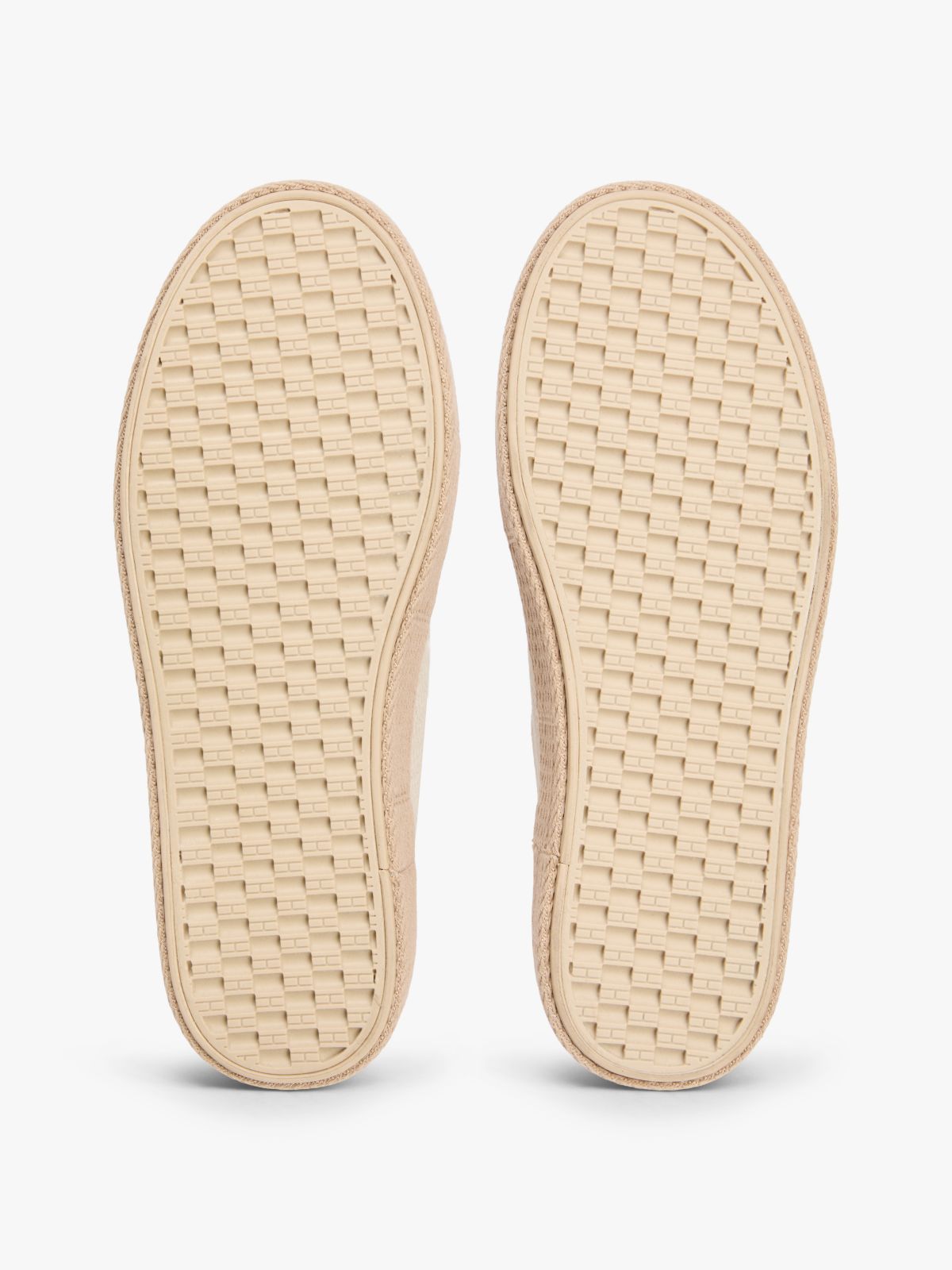 TH Monogram Canvas Rope Platform Trainers — Beige
