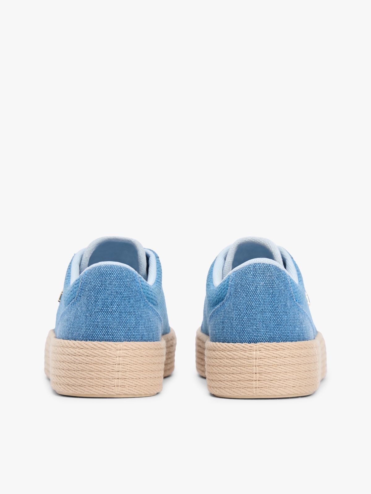 TH Monogram Canvas Rope Platform Trainers — Blue