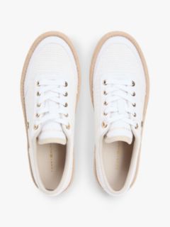 TH Monogram Canvas Rope Platform Trainers — White 3