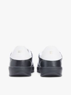 TH Monogram Metallic Trainers With Leather — Black 4