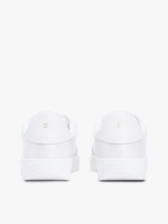 TH Monogram Metallic Trainers With Leather — White 4