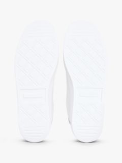 TH Monogram Metallic Trainers With Leather — White 5