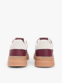 Leather TH Monogram Court Trainers — Brown 4