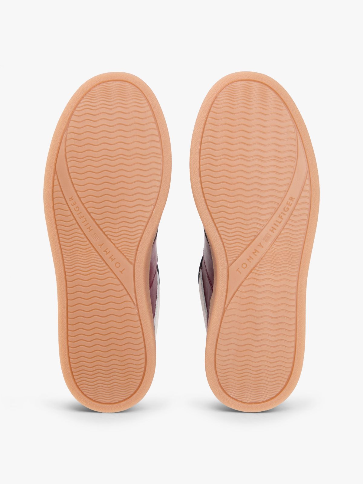 Leather TH Monogram Court Trainers — Brown