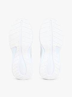 Suede Chunky Lace-Up Trainers — White 5