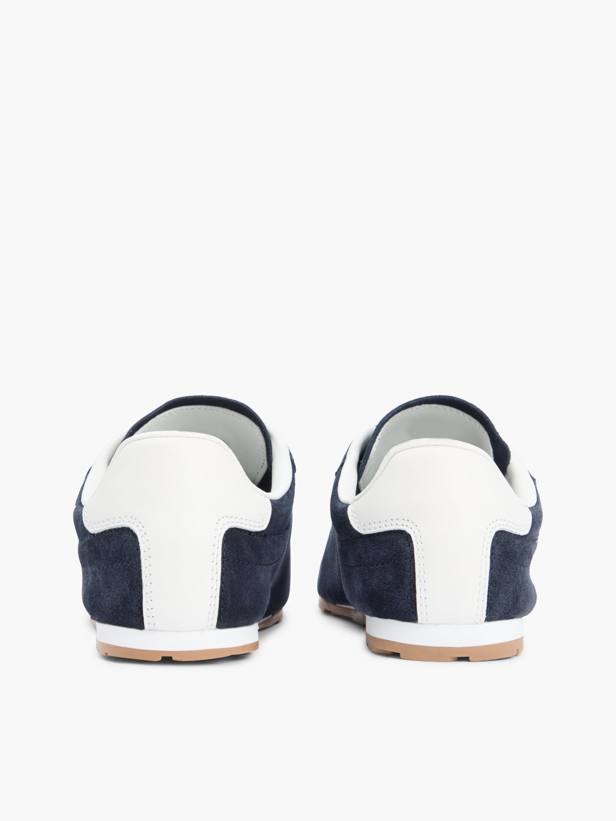 TH Monogram Suede Low Profile Trainers — Blue