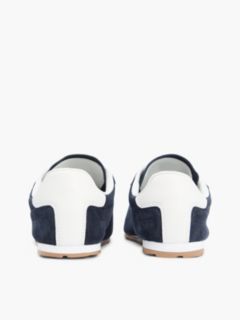 TH Monogram Suede Low Profile Trainers — Blue 4