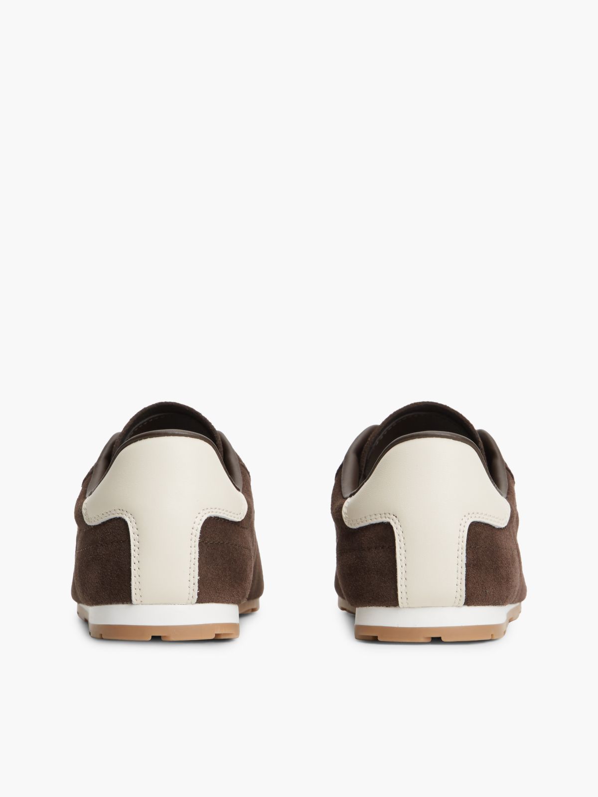 TH Monogram Suede Low Profile Trainers — Brown