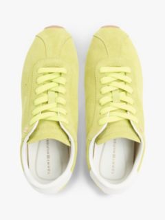 TH Monogram Suede Low Profile Trainers — Green 3