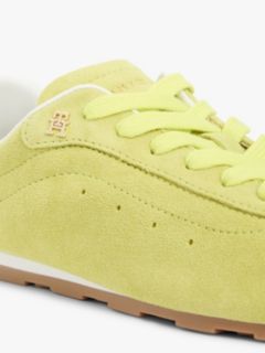 TH Monogram Suede Low Profile Trainers — Green 6