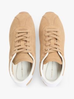 TH Monogram Suede Low Profile Trainers — Khaki 3
