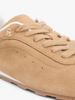 TH Monogram Suede Low Profile Trainers — Khaki 6