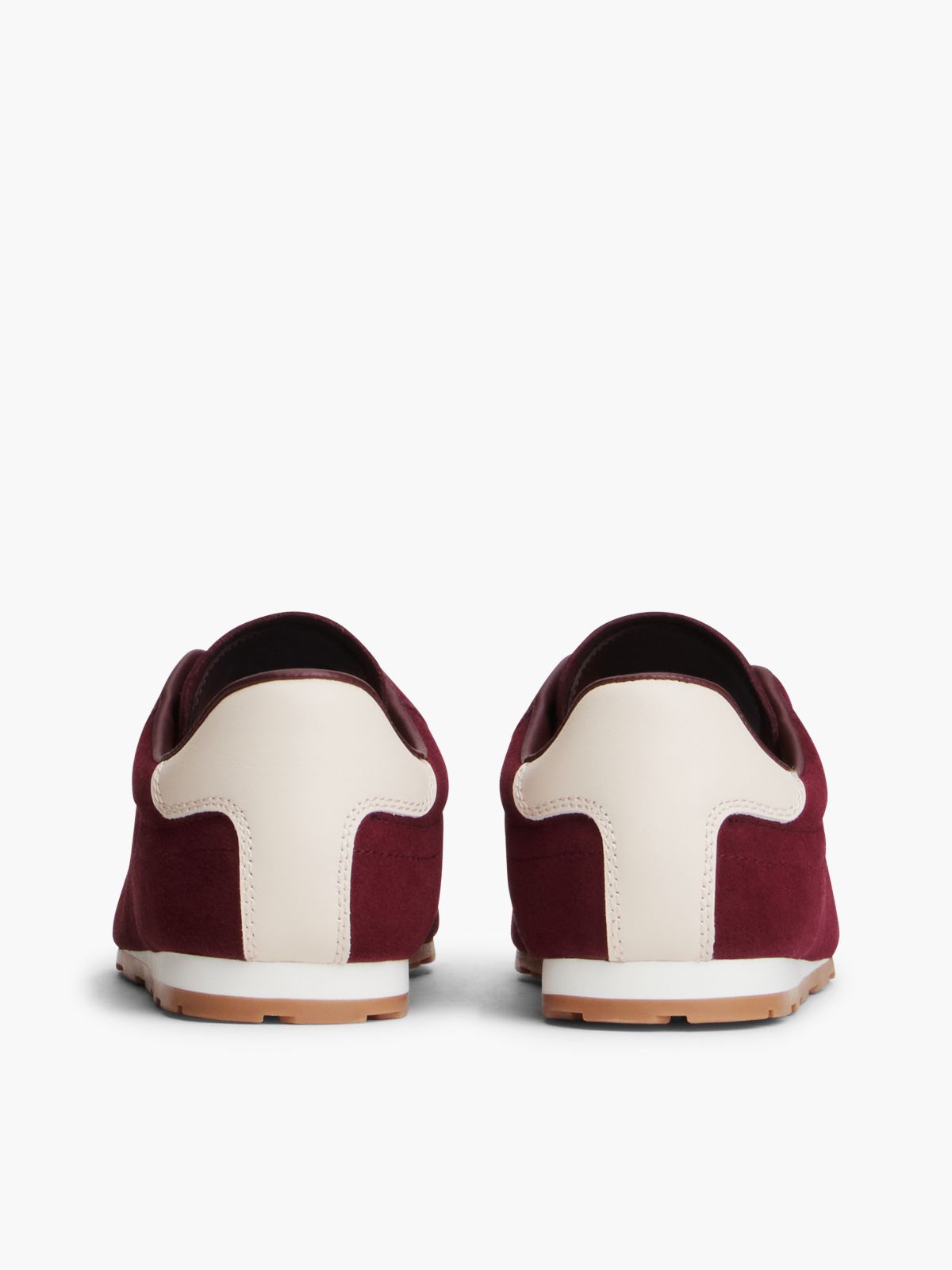 TH Monogram Suede Low Profile Trainers — Red