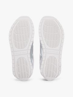 Mixed Texture Metallic Trainers With Leather — Grey 5