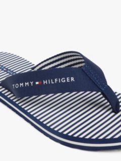 Webbing Strap Ithaca Stripe Flip-Flops — Blue 6