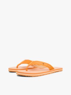 Webbing Strap Ithaca Stripe Flip-Flops — Orange 2