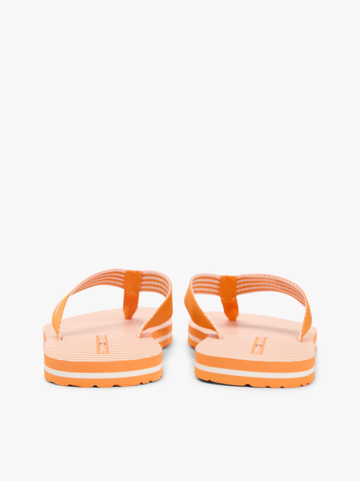 Webbing Strap Ithaca Stripe Flip-Flops — Orange