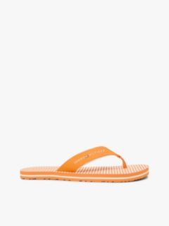 Webbing Strap Ithaca Stripe Flip-Flops — Orange 1