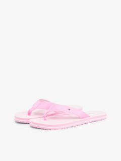 Webbing Strap Ithaca Stripe Flip-Flops — Pink 2