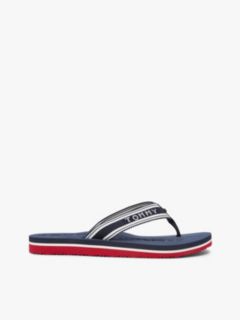 Webbing Strap Signature Flip-Flops — Blue 1